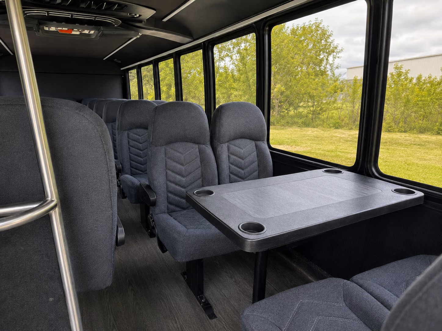 seattle 18 passenger minibus inside
