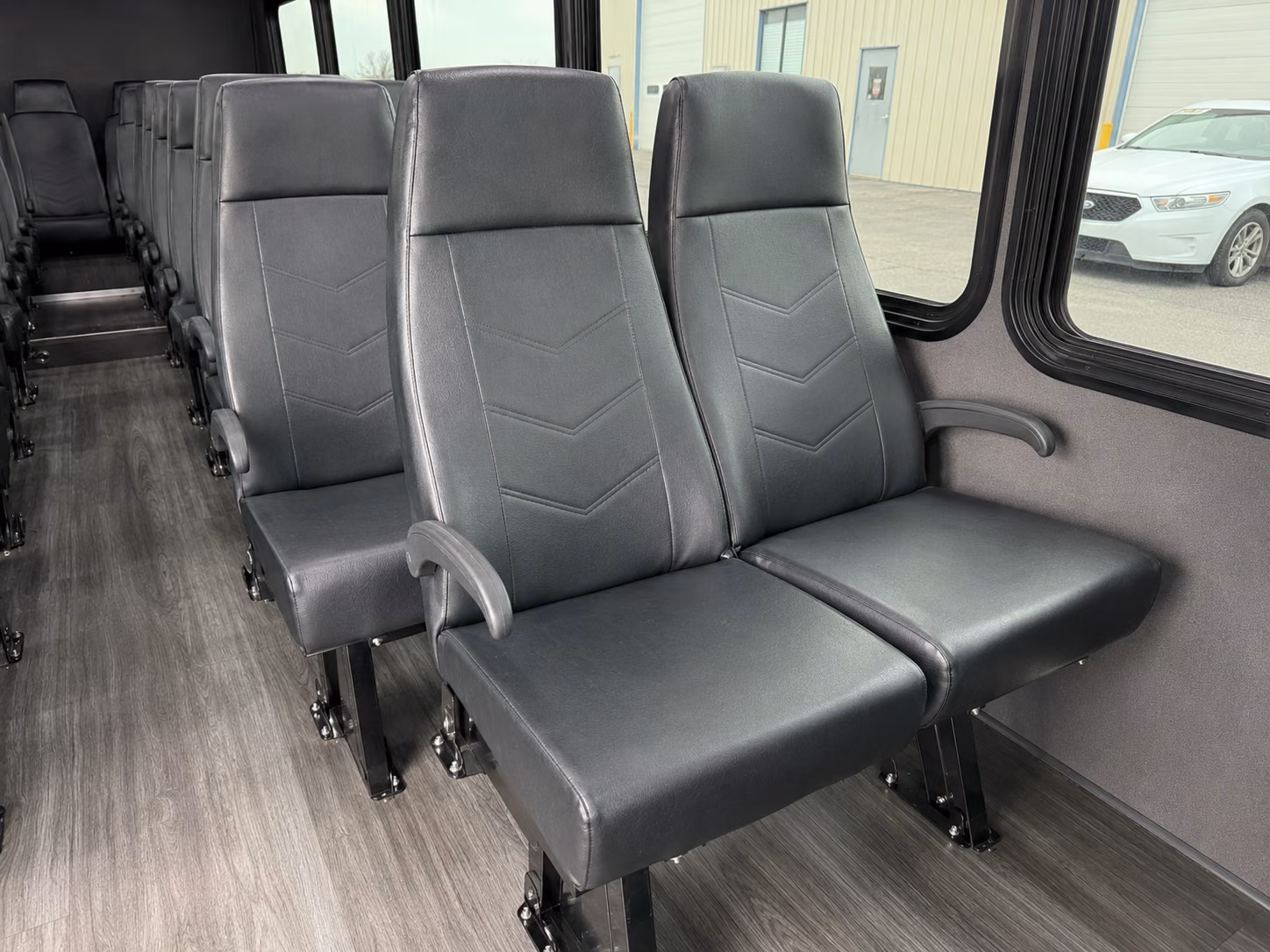 seattle 18 passenger minibus interior