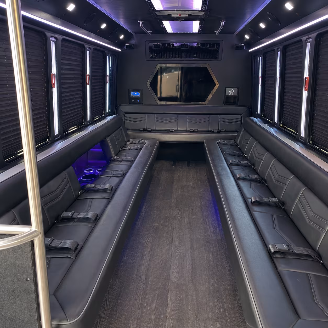 seattle 18 passenger party bus interior