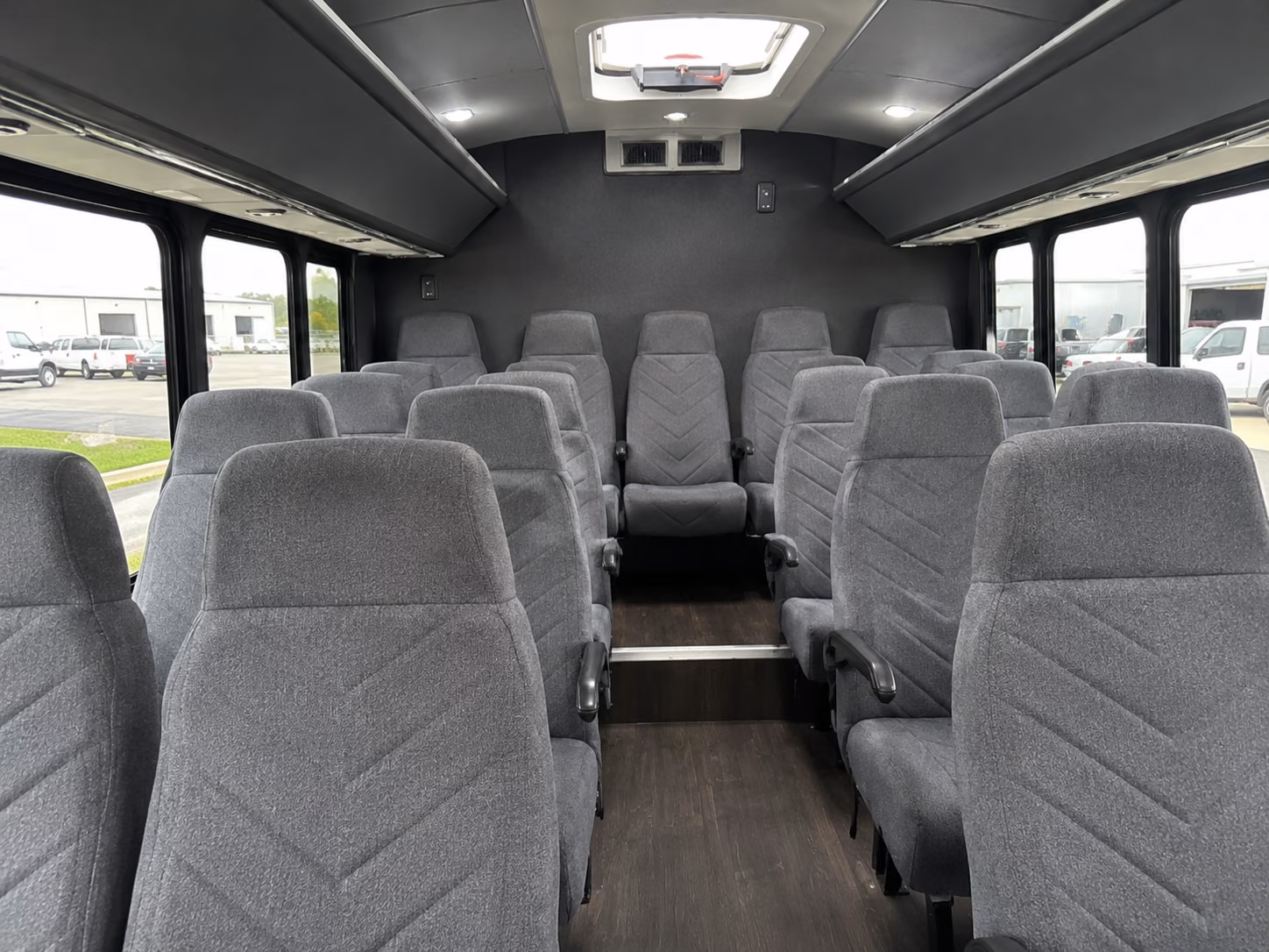 seattle 20 passenger minibus inside