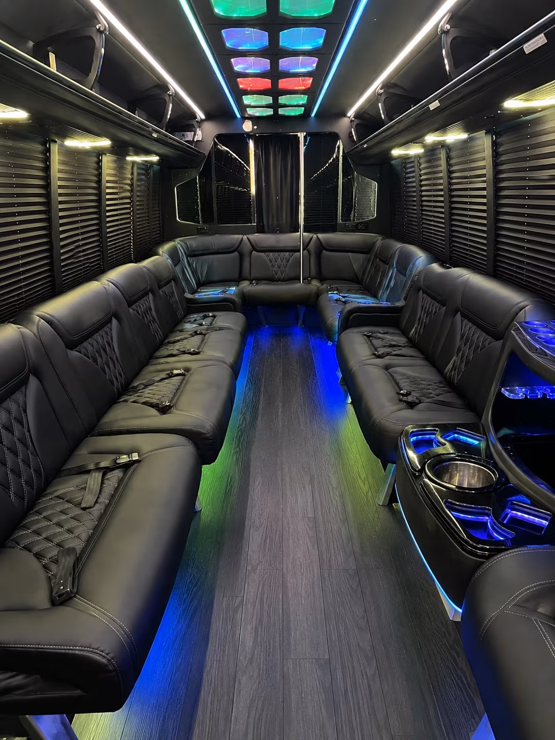 seattle 20 passenger party bus interior