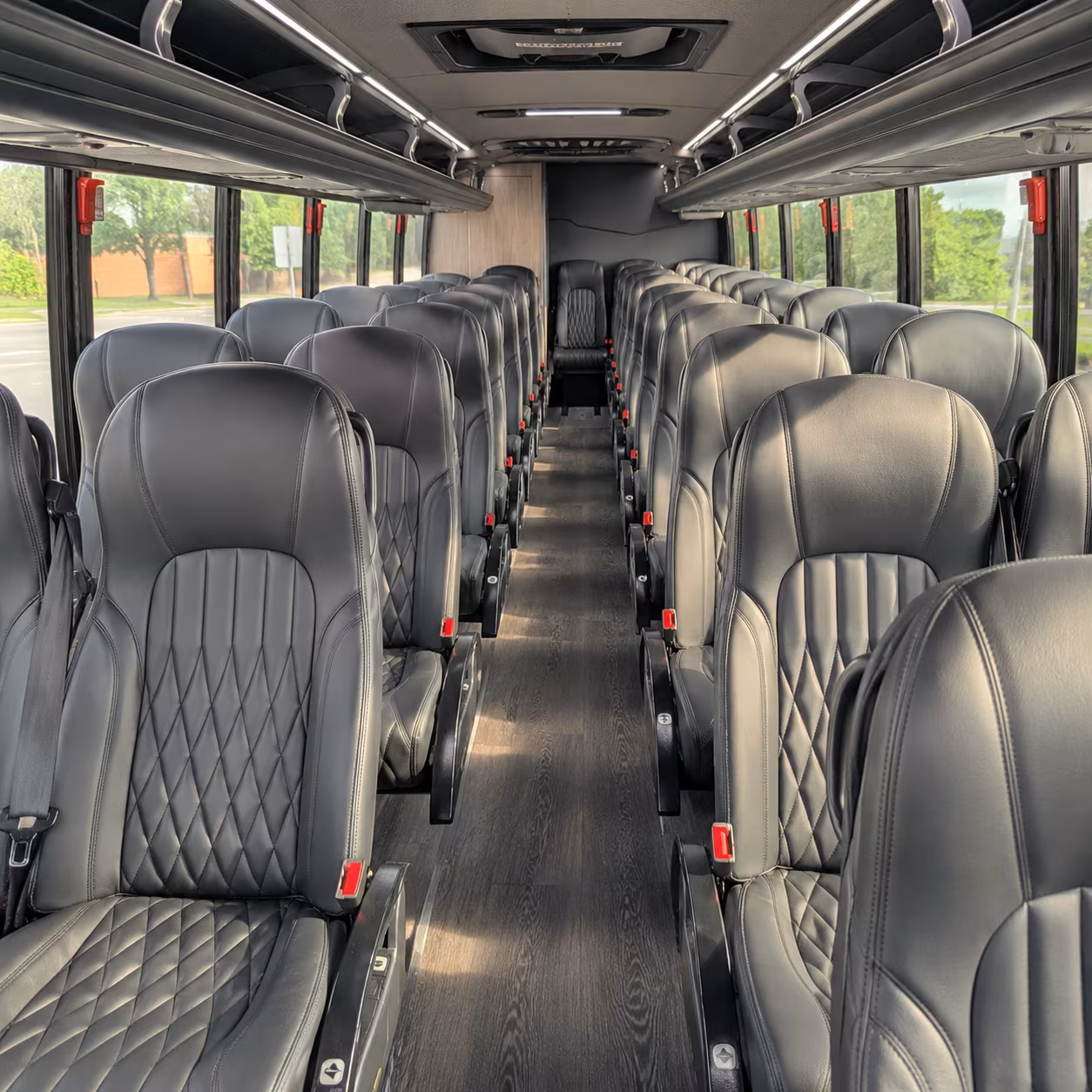 seattle 25 passenger minibus inside