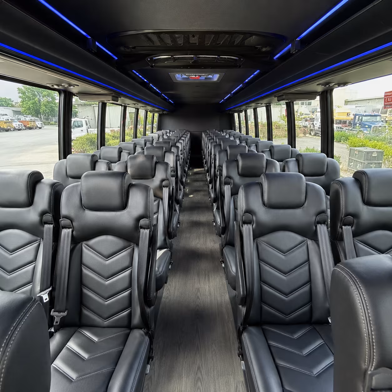 seattle 25 passenger minibus interior