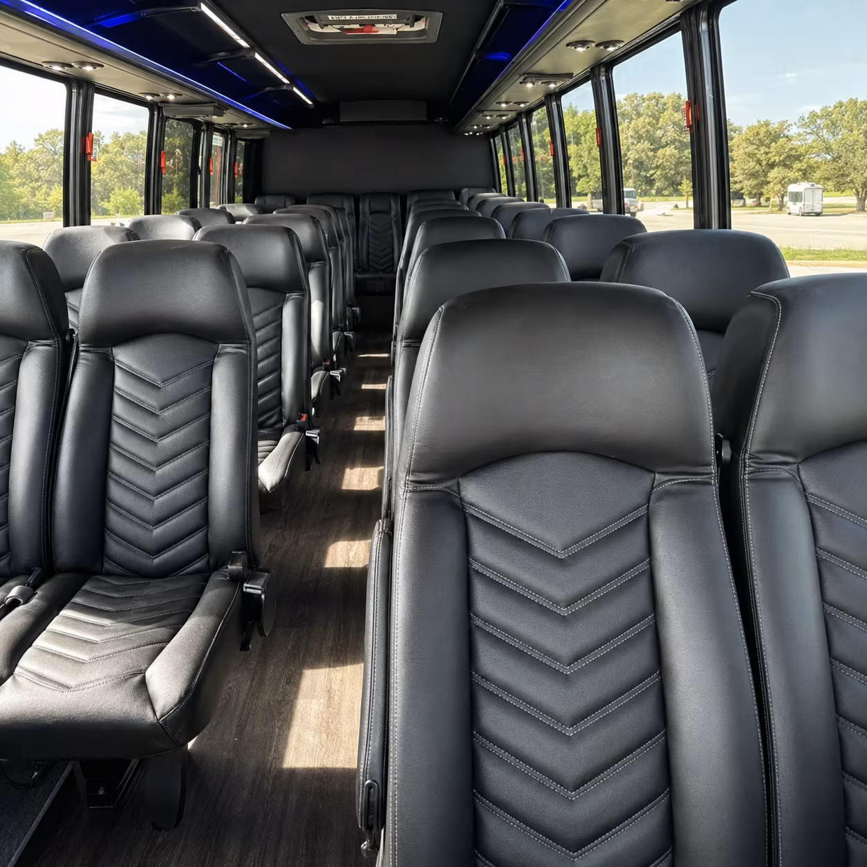 seattle 30 passenger minibus inside