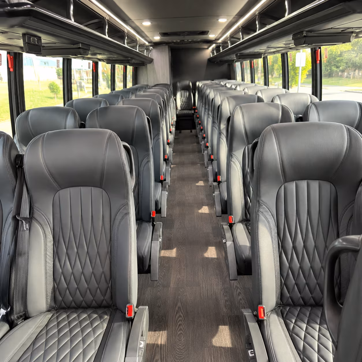 seattle 35 passenger minibus inside