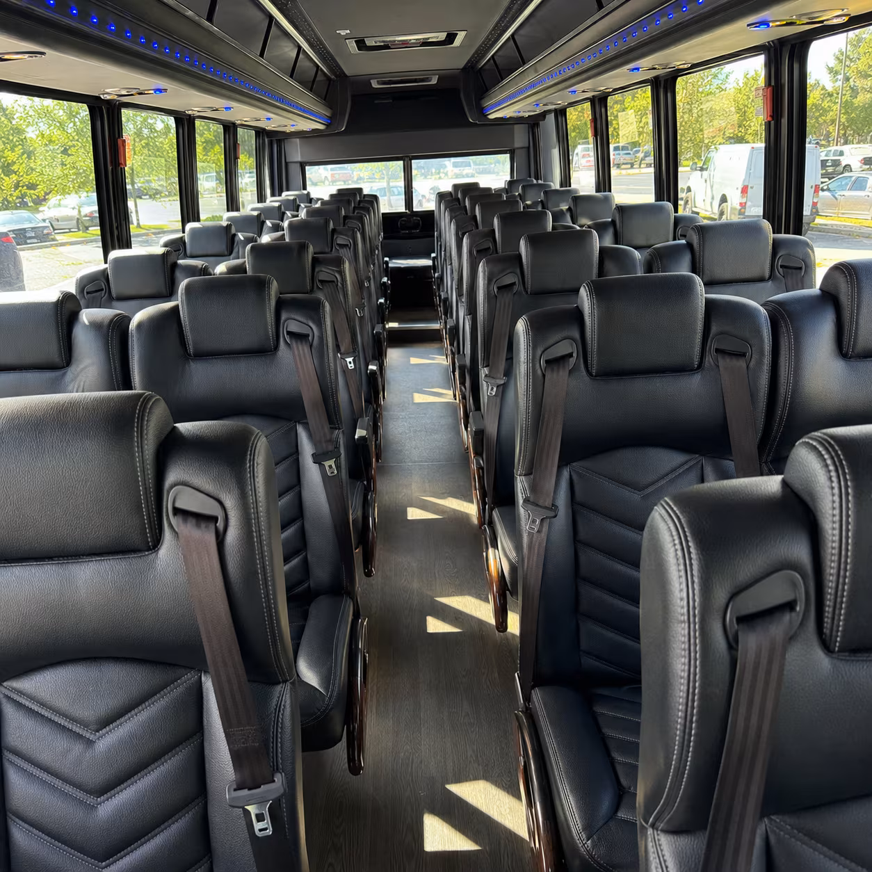 seattle 35 passenger minibus interior