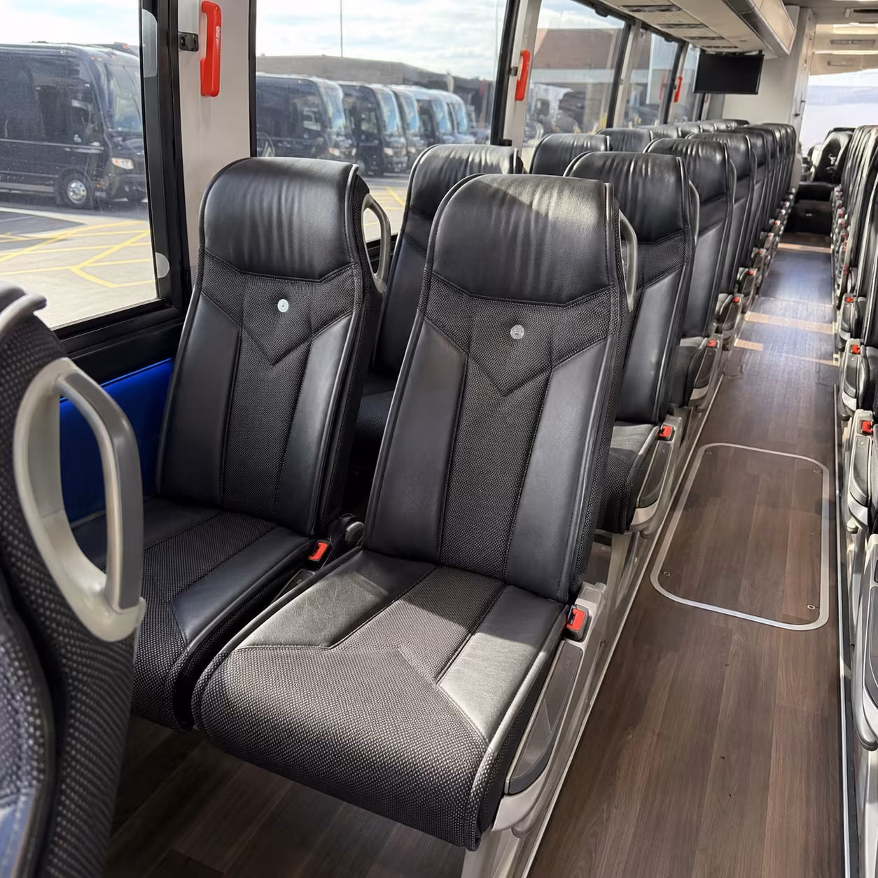 seattle 40 passenger charter bus interior