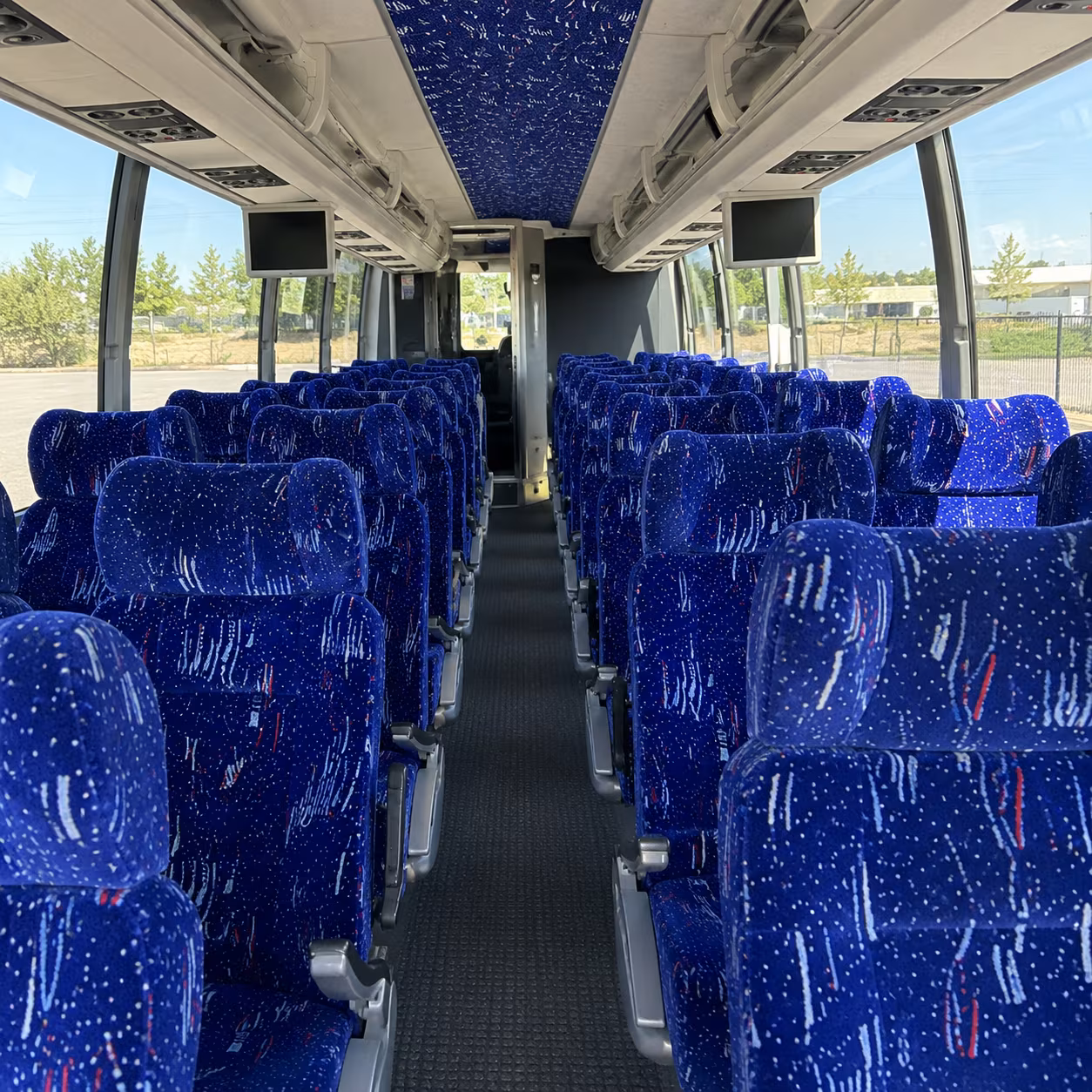 seattle 54 passenger charter bus interior