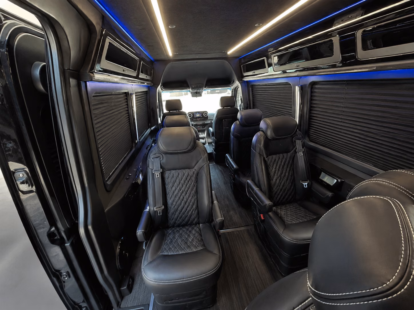 seattle sprinter van with driver inside